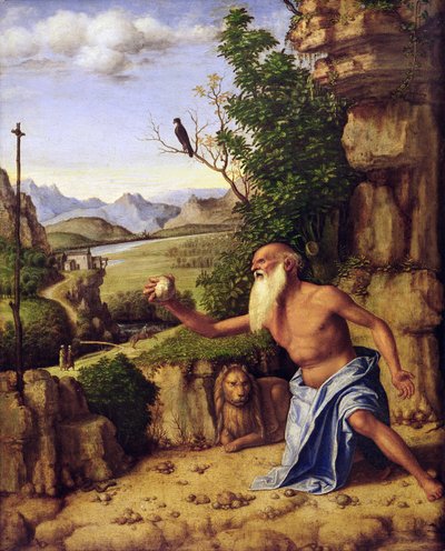 St. Jerome in a Landscape by Giovanni Battista Cima da Conegliano